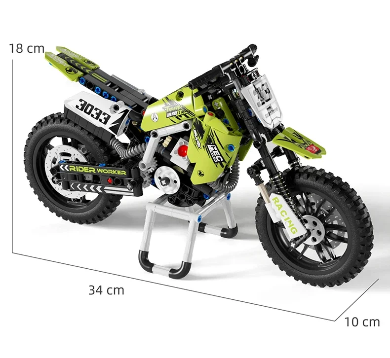 Technisches Motorrad-Spielzeug-Baukasten-Set STEM-Konstruktionskit für Jungen, Mädchen und Erwachsene Sammelbare Motorradmodelle – Detail 8