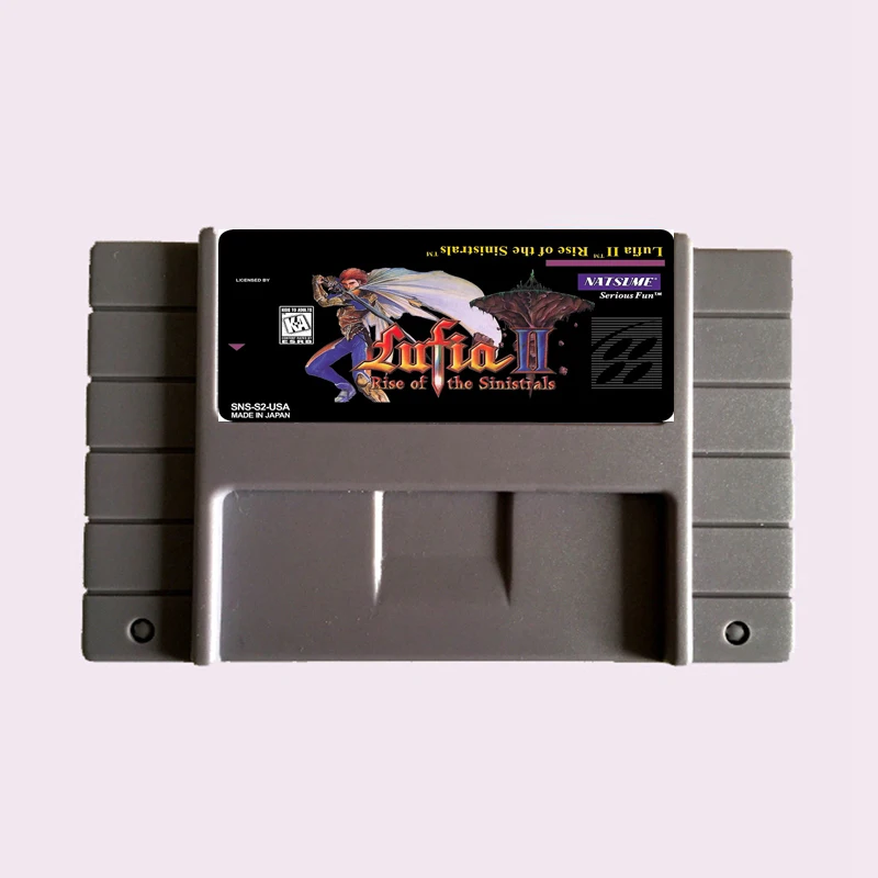 حفظ الملف Lufia 2 NTSC 16 Big Gray Game Card لمشغل الألعاب إصدار الولايات المتحدة الأمريكية