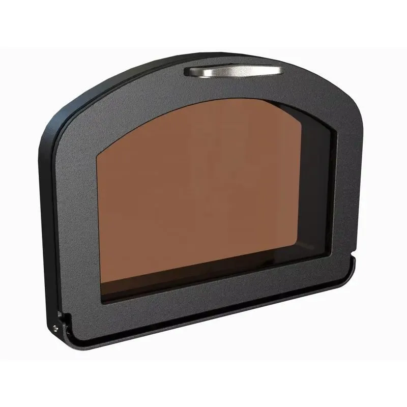 Cast Iron Oven Door for Brick Pizza Oven Grill Wood Burning Stove with Stainless Steel Handle
