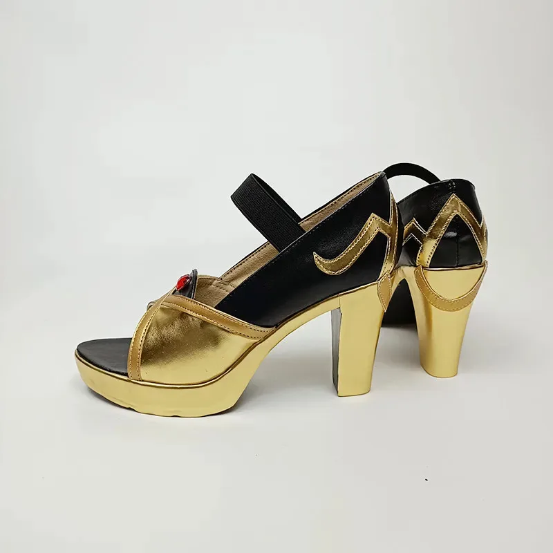 qq681Anime Genshin Impact Cosplay Sepatu Beidou Aksesori Karnaval Halloween