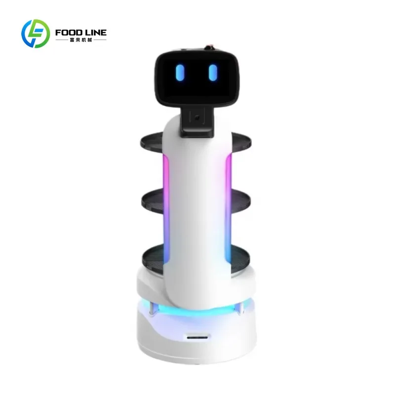 Intelligenter Android-Roboter für gewerbliche Empfangsfahrer und Kellner für Restaurants, Gastfreundschaftsroboter für Lebensmittelservice und Lieferung