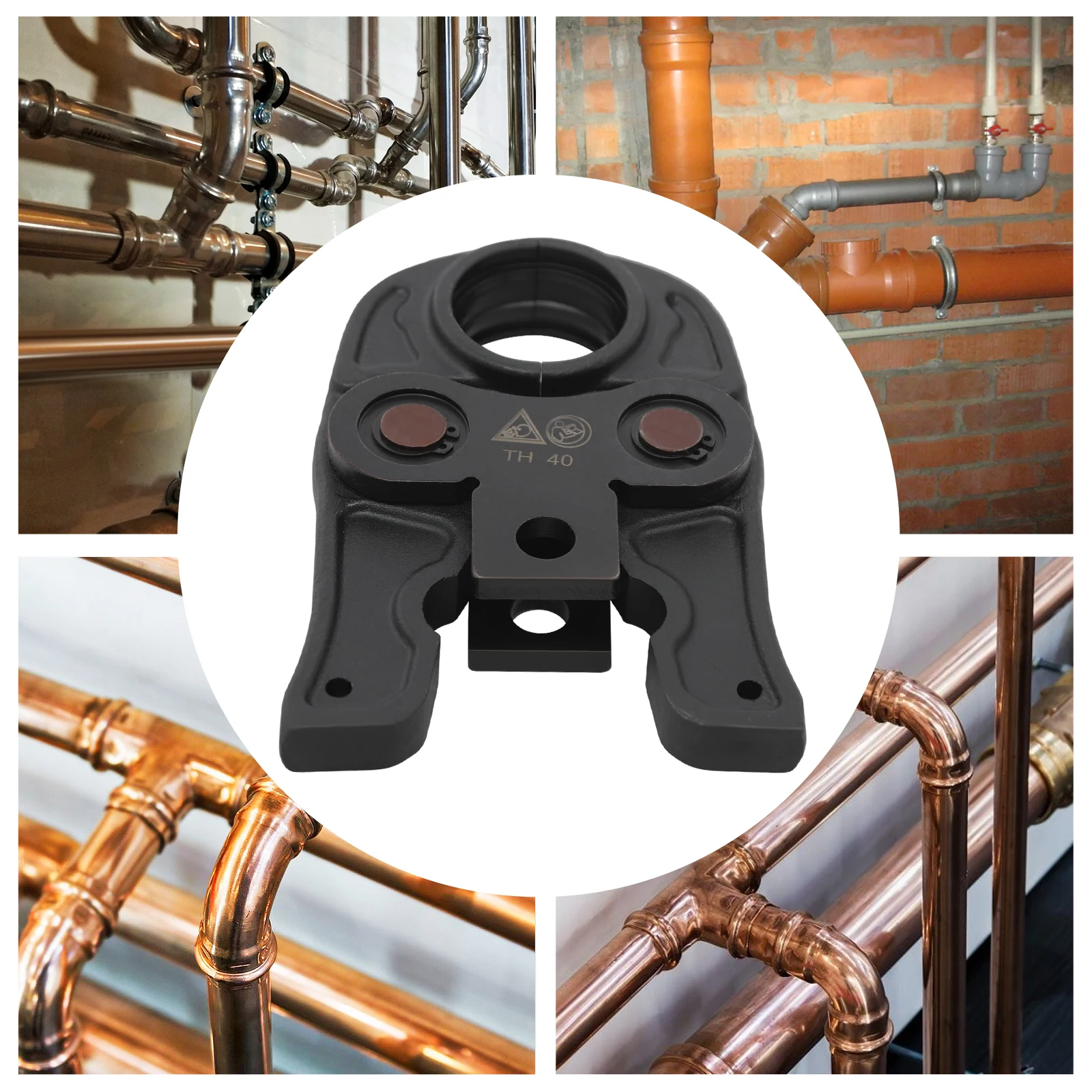 Hydraulische Kupferrohrverschraubungen Rohrcrimpwerkzeug TH40/32/12/14 zum Anschluss von Aluminium-Kunststoffrohren, PEX-Rohren und PB-Rohren – Detail 4