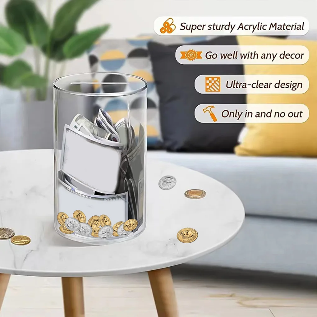ABS Savings Box Money Tin Piggy Bank For Adults Reinforced Structure Ensures Safety While Saving Effortlessly
