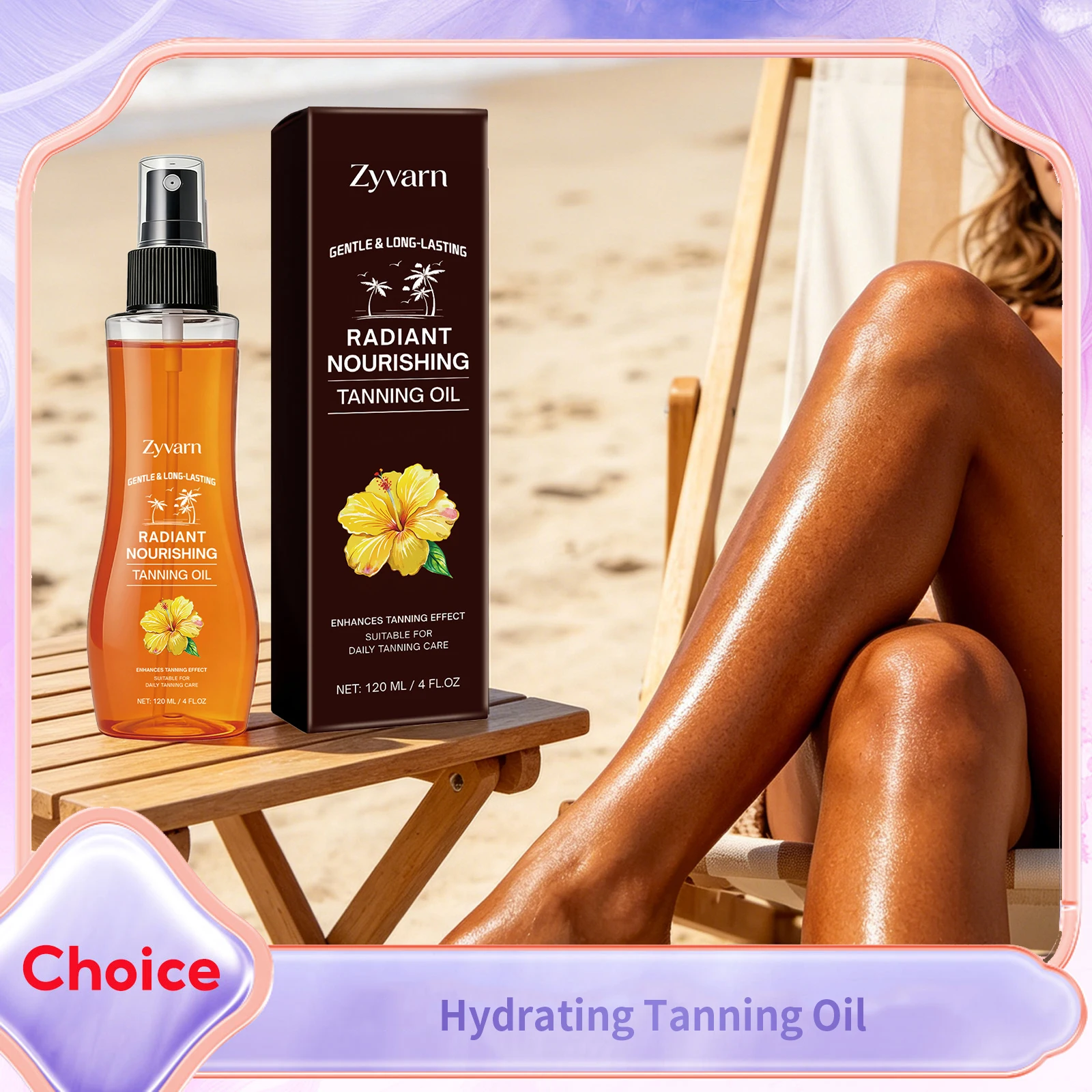 Tanning Oil Lotion Deep Moisturizing Long-Lasting Tanned Natural Bronzer Reduce Dryness Prevent Sunburn Face Body Tanning Serum