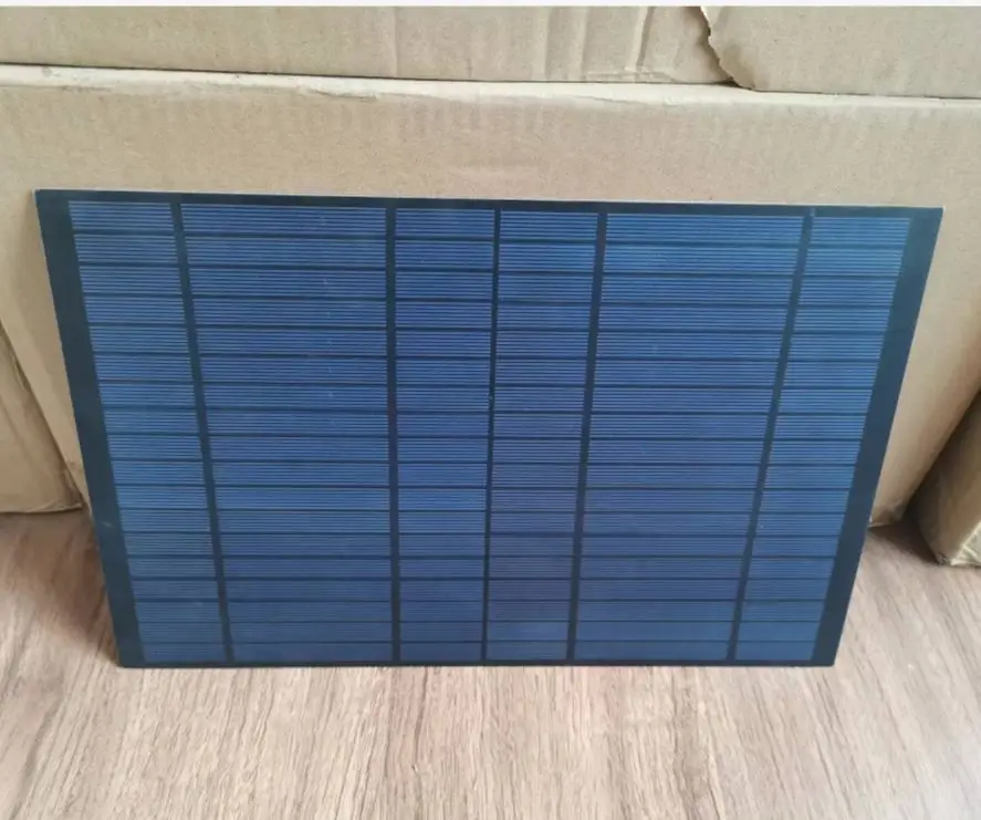2 Pieces 18V 10W Solar Panel  PET Encapsulation Type Poly Crystalline Silicon 340mm x 220mm