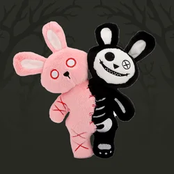 Terrifying-Gothic horror double-headed Skull Rabbit plush Stuffed animal Rabbit plush toy Halloween Decoration Gift for kids