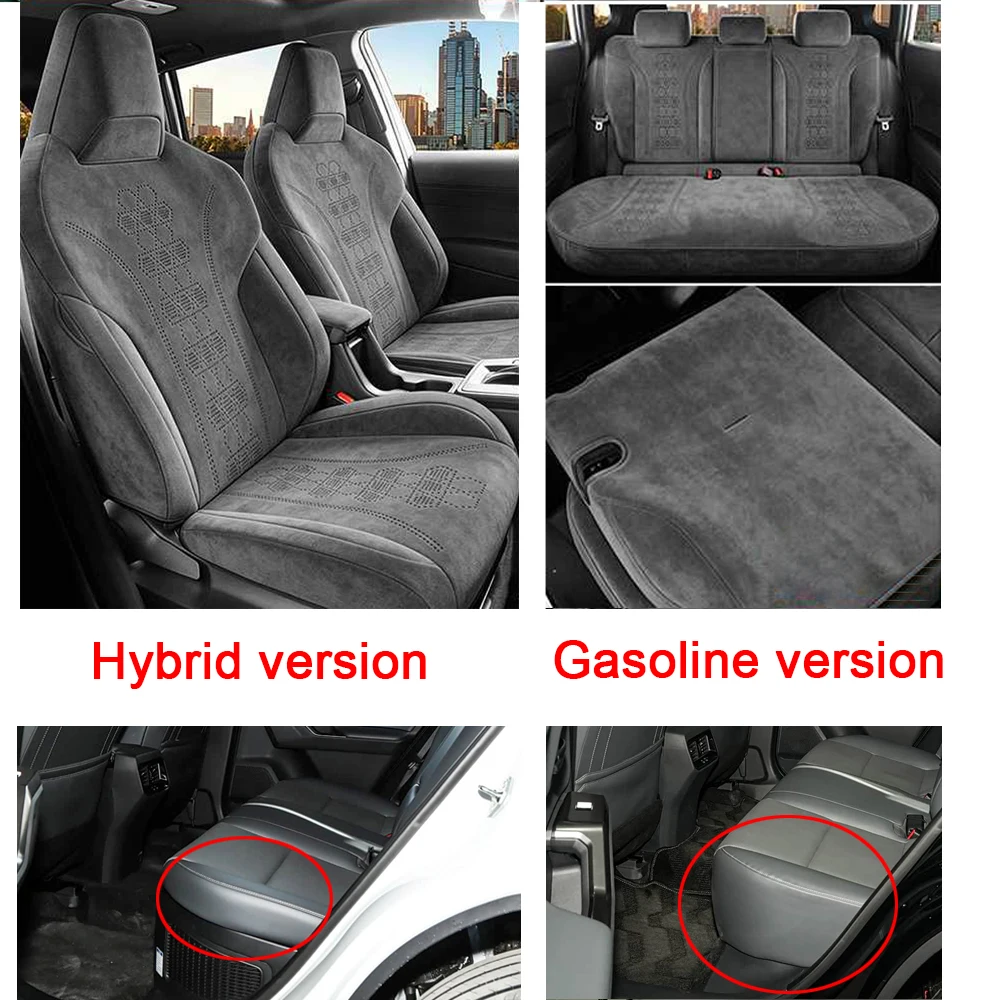 Car Special Seat Covers For Toyota RAV4 2026 rav4 Suede Seat Cover Full Protection Seat Cushion Interior Auto Accessories