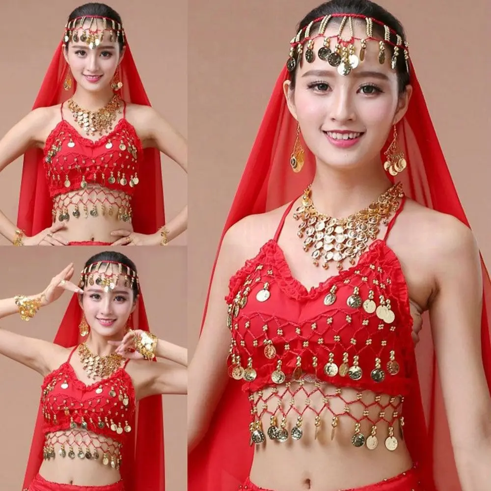 Women Tassel Nightclub Dance Wear Belly Dance Bra Performance Top Halter Bra Show Costumes