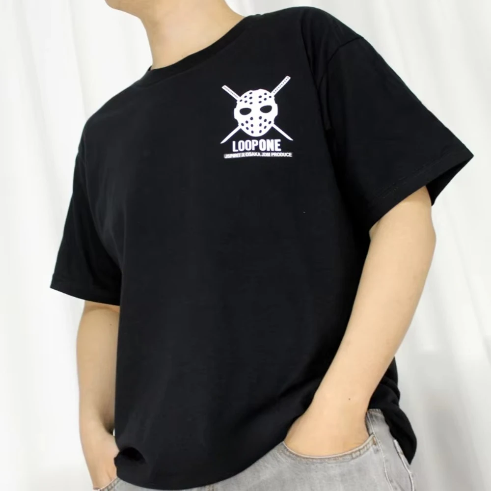 Modifiziertes Auto-Masken-T-Shirt KANJO Osaka LOOP1 Upstart Bedrucktes Kurzarm-Motorrad-Grafik-T-Shirt Atmungsaktives Freizeit-Herren-T-Shirt Sommer 2026 – Detail 5