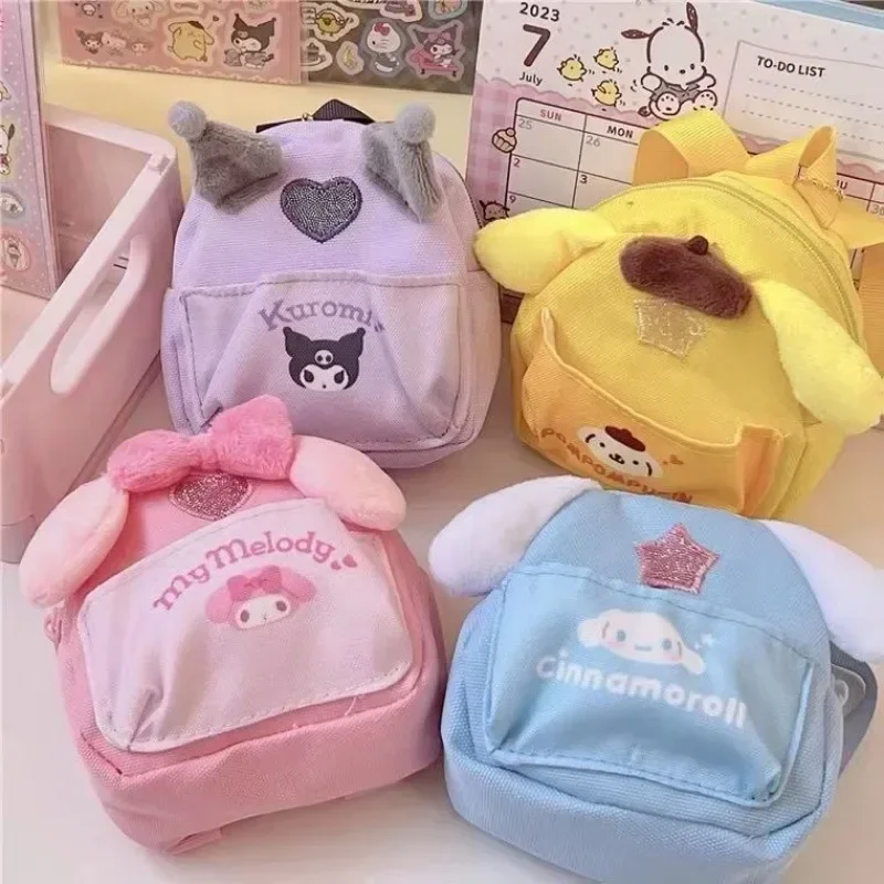 Kuromi  Anime Kawaii Sanrio My Melody Fashion Storage Bag Cute Cinnamoroll  Ins Creative Coin Wallet Handbag Gifts for Kids
