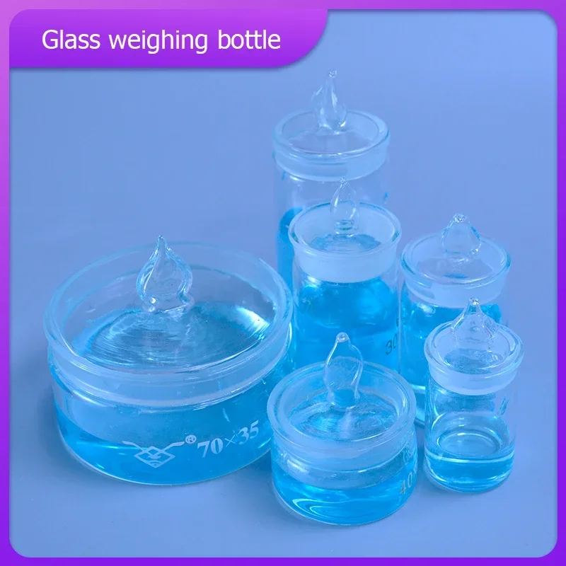 

50*30mm 40*25mm 60*30mm 70*35mm low or Tall Glass Weighing Dish Bottle