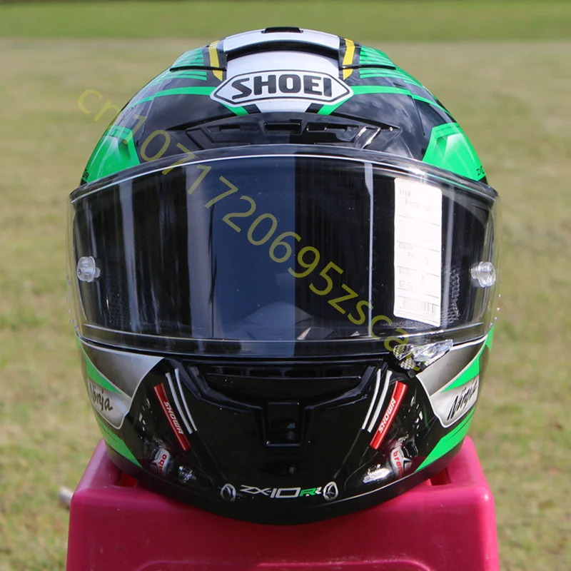 Motorcycle Full Face Helmet SHOEI X14 X-Spirit III ZX-10RR Green X-Fourteen Sports Bike Racing Helmet Motorcycle Helmet,Capacete