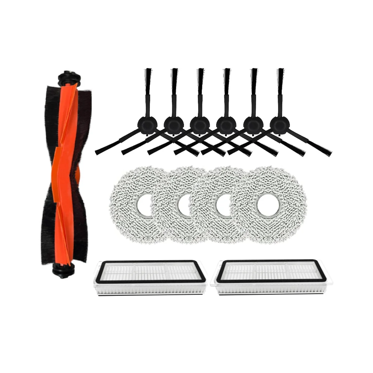 13 قطعة الرئيسية الجانب فرشاة تصفية ممسحة القماش ل X20 برو/X20 روبوت مكنسة كهربائية استبدال قطع الغيار