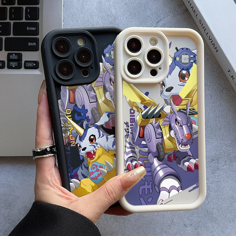 Digimon Gabumon MetalGarurumon Phone Case for iPhone 16 15 14 Plus 13 12 Mini 11 Pro Max X Xs XR 8 7 Soft TPU Protection Cover