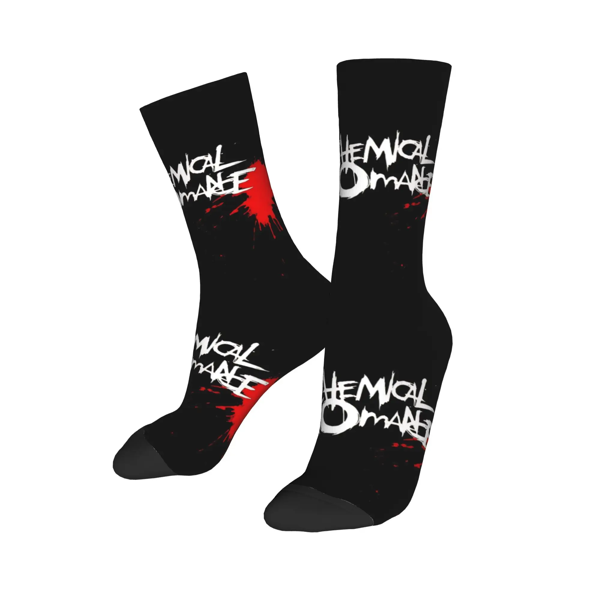 

Autumn Winter Crazy Design Women Men My Chemical Romance Socks Sweat Absorbing Basketball Socks