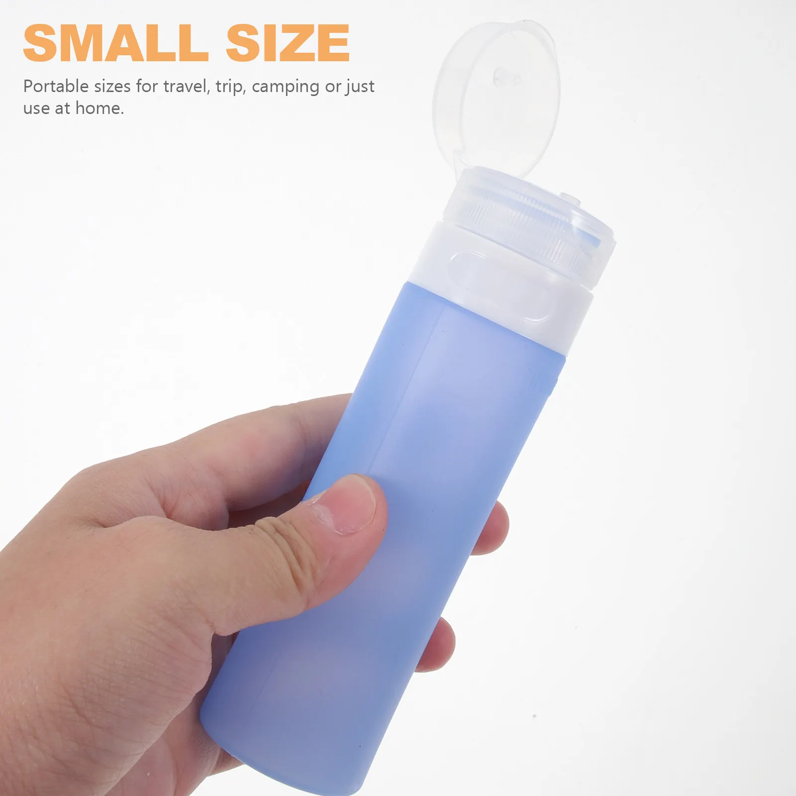 

4Pcs Emulsion Bottle Set Silicone Travel Bottles 80Ml Portable Refillable Lotion Shampoo Dispenser for Body Wash Face Wash