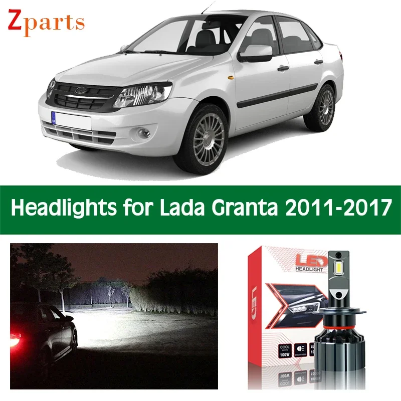 

диодные лампы для авто Автомобильные лампы для Lada Granta светодиодный светильник фары s, фары, лампы 12 В, 10000 люмен, Canbus светильник фары, передсветильник ры s, аксессуары, запчасти