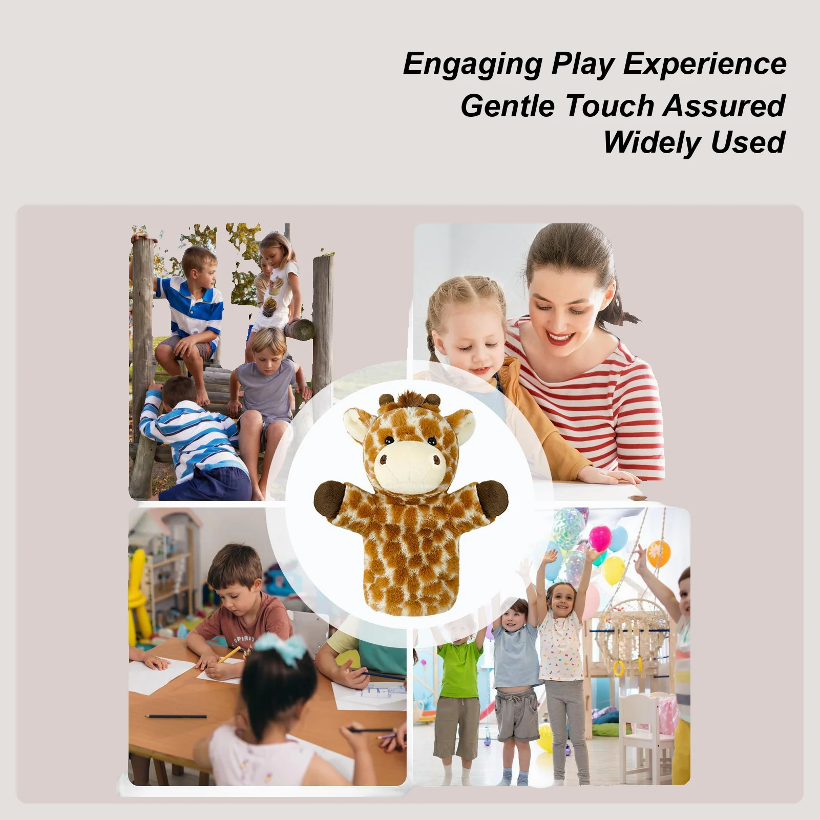 Stuffed Plush Animals Toys Hand Puppet Stage Performance Hand Puppets Dolls Educational Baby Toys Education Children Gift