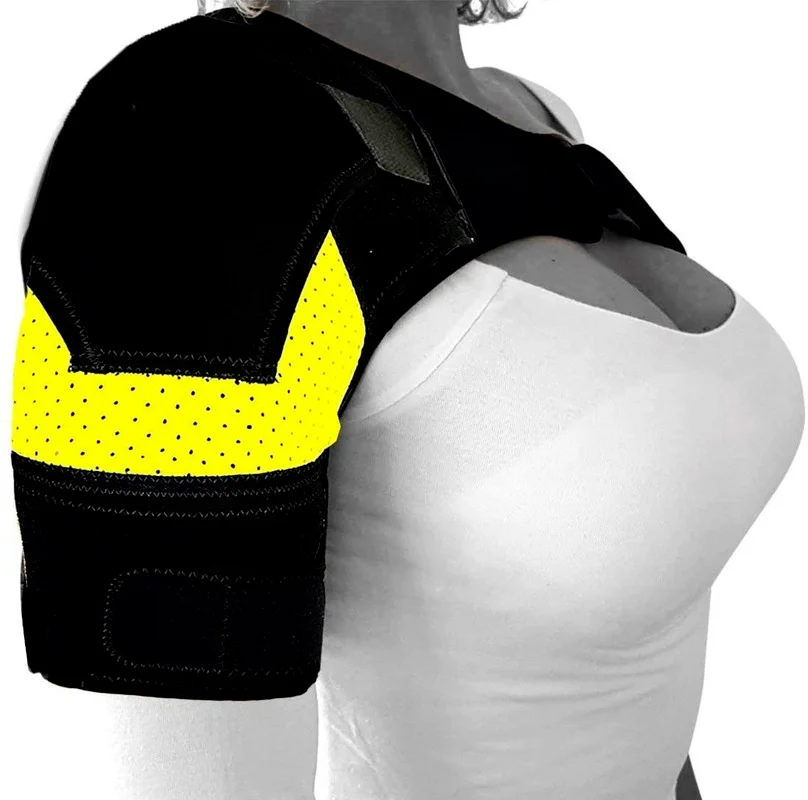 Adjustable Massage Shoulder Brace Breathable Sport Shoulder Brace Can Put Pressure Pad Neoprene Pain Ice Pack Compression Sleeve