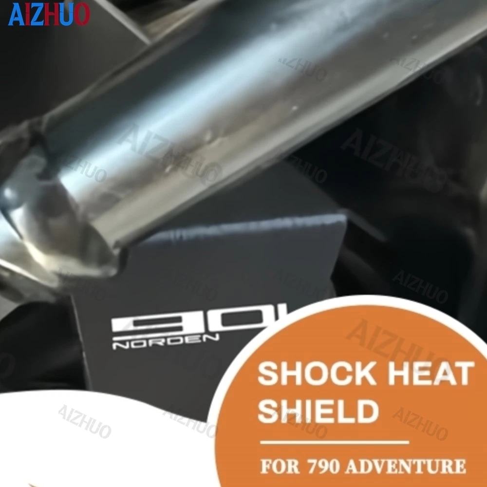 

Motorcycle Parts For Husqvarna 901 Norden 2022-2025 2026 90 ADV 890 Adventure R Rear Shock Heat Shield Exhaust Pipe Protection