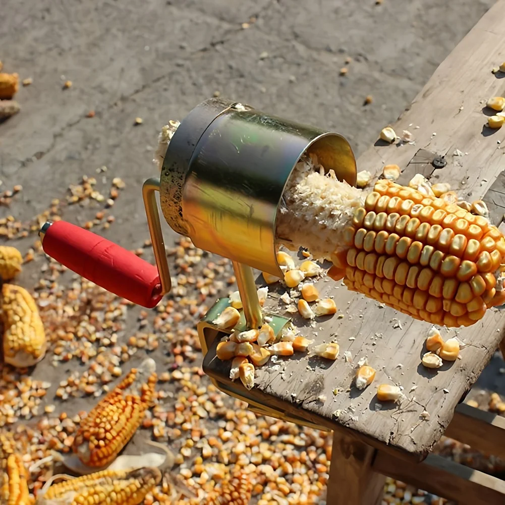 Manual Hand Crank Corn Sheller for Farm For Homestead Use Featuring Precision Tooth Design Smooth Rotation and Kernel Protection