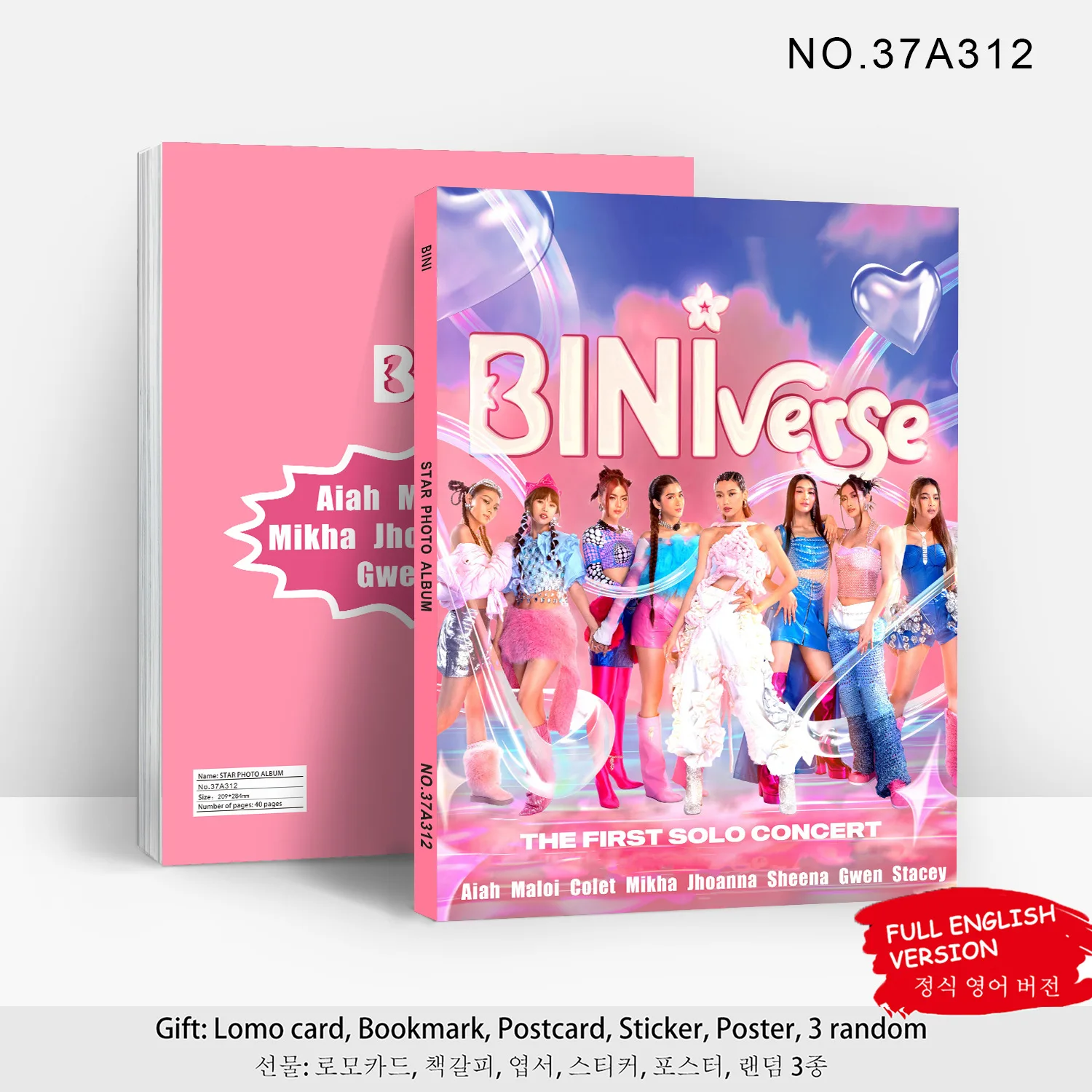 BINI Idol Girl New Album Series Photo Collection Aiah Colet Jhoanna Mikha Sheena Maloi HD Printd Poster Collection Fans Gifts