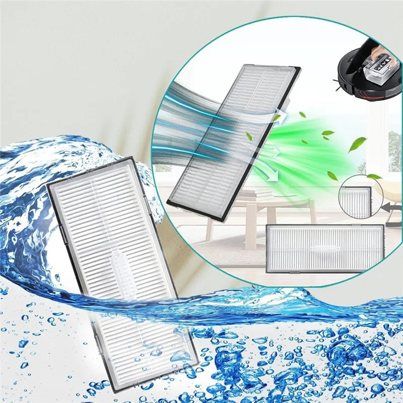 ABRG-para Roborock S7 Maxv Ultra / S7 Pro Ultra Robot aspirador Cepillo Lateral principal filtro Hepa paño de mopa bolsas de polvo piezas