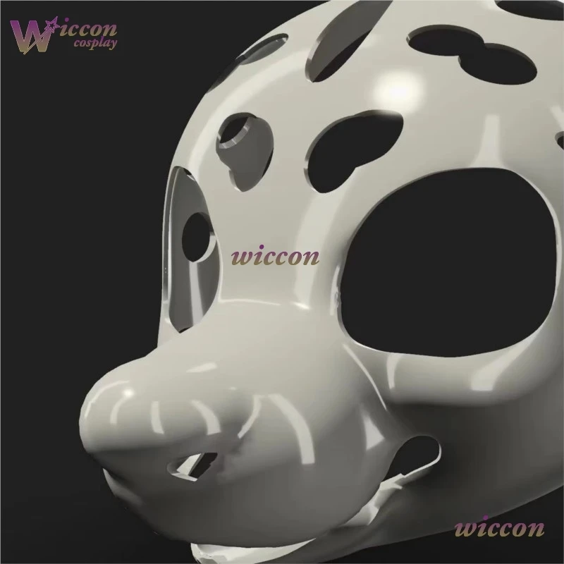 قاعدة رأس كيمونو Fursuit الموحدة Canidae قاعدة رأس شبه واقعية ملحقات Furry Fursuit طباعة ثلاثية الأبعاد