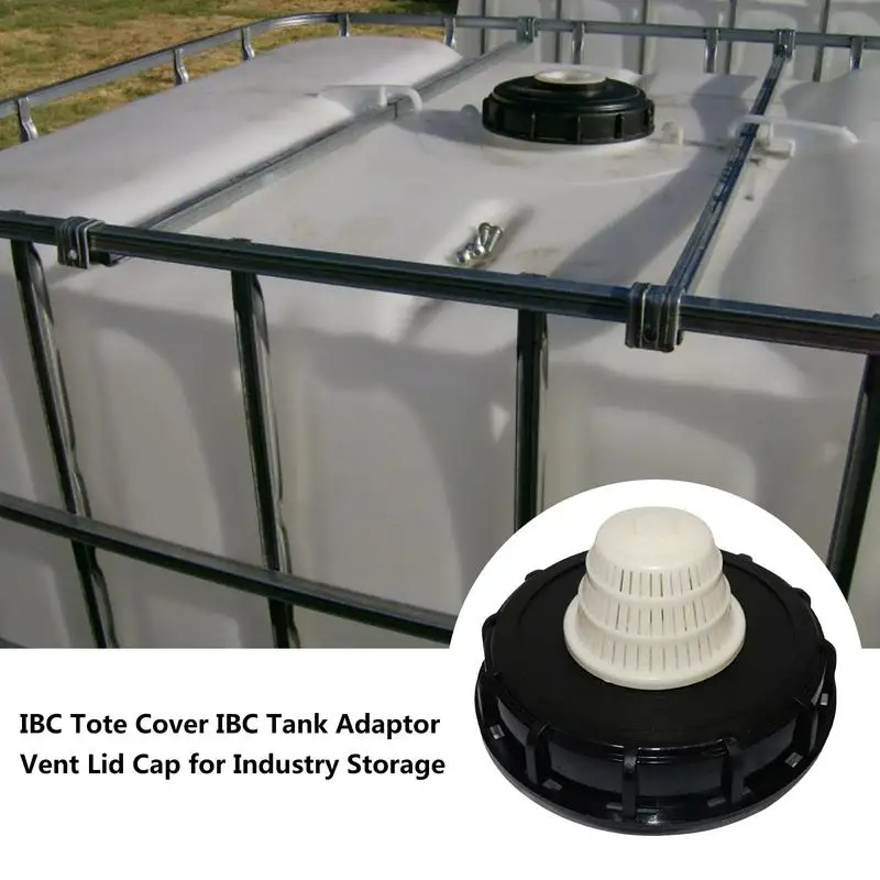 IBC Tote Lid Cover Water Tank Vent Cap Rain Barrel IBC Nylon Filter Cover For Venting Ton Barrel Water Storage Tank Lid Gasket