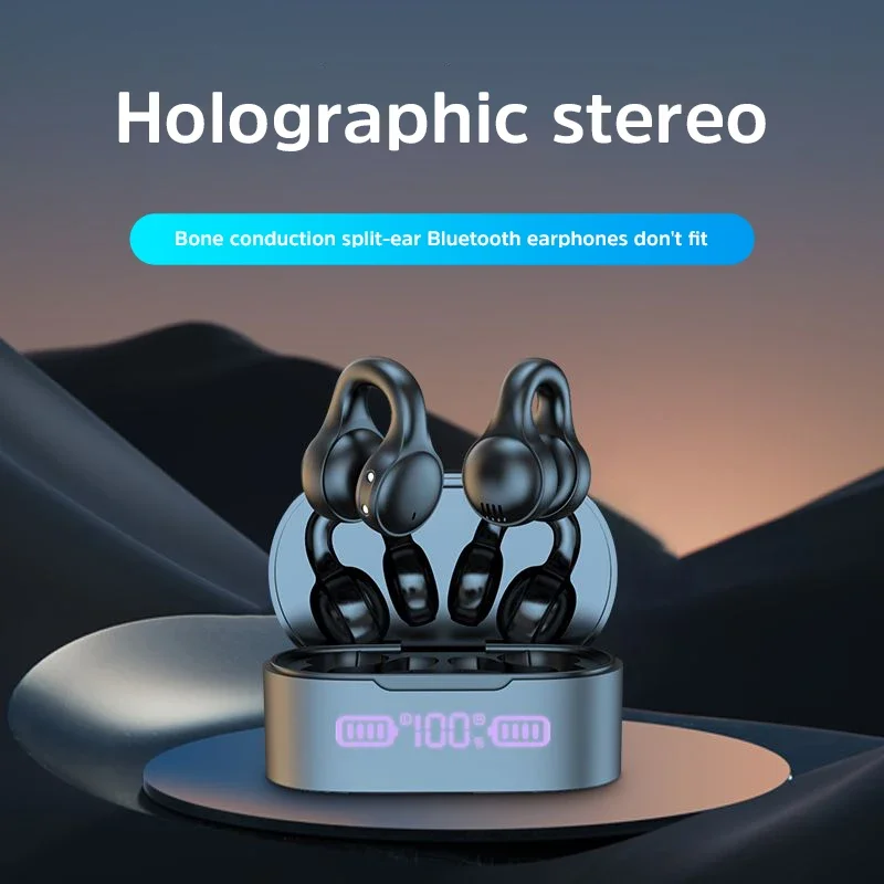 2025 Earclip słuchawki Bluetooth słuchawki bezprzewodowe radio HIFI typ pierścienia klip do ucha gra sportowy zestaw słuchawkowy gorąca sprzedaż nowy prezent