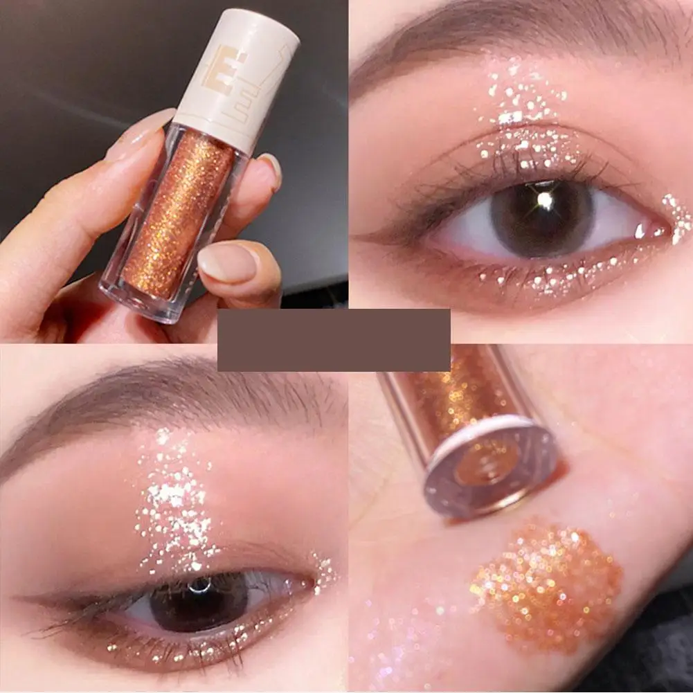 1pc flüssiger Lidschatten Super Shimmer langlebige wasserdichte Glitzer Pailletten Text marker Lidschatten Augen Make-up Kosmetik