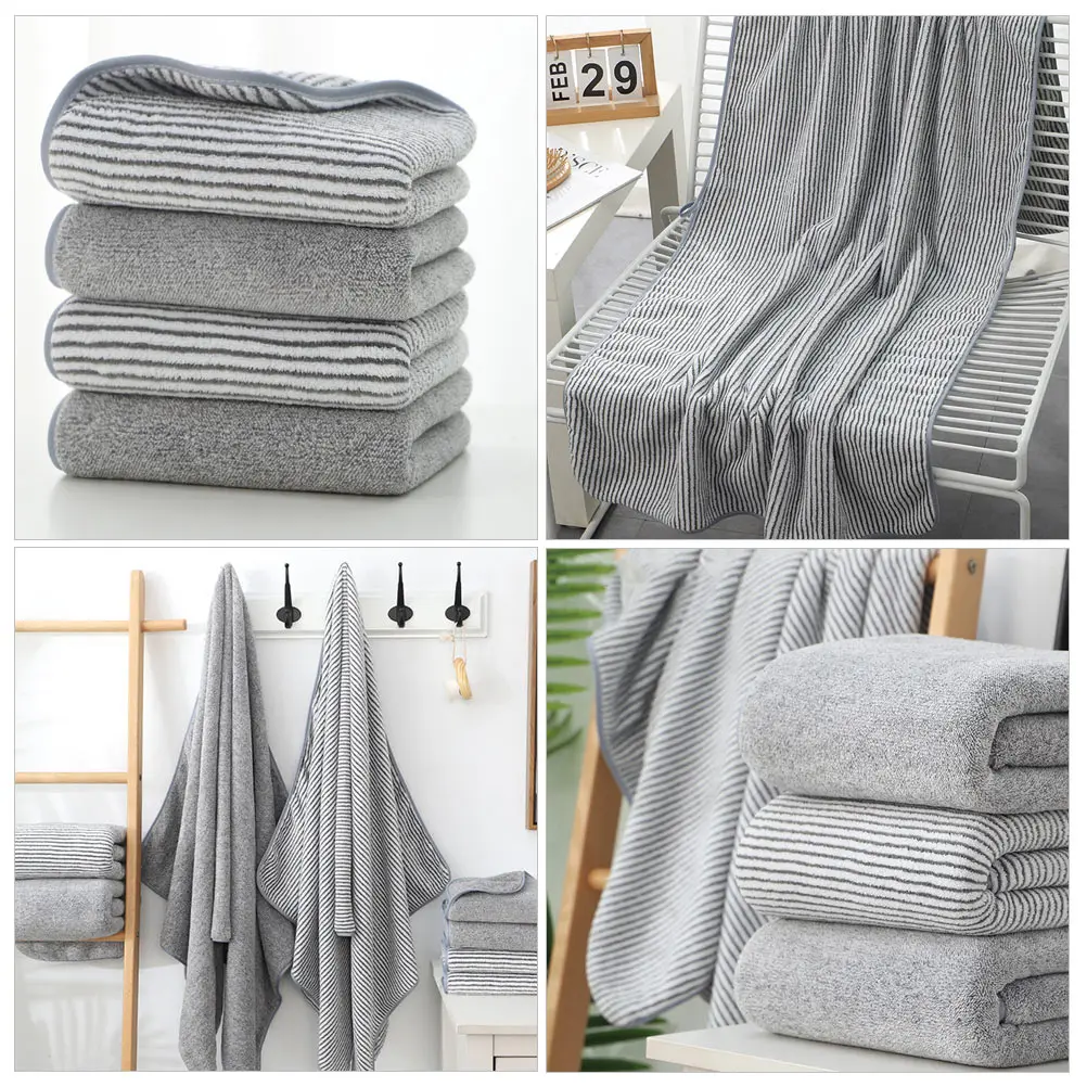 

Bath Towel Coral Fleece Adult Shower Water Absorption Home Thicken