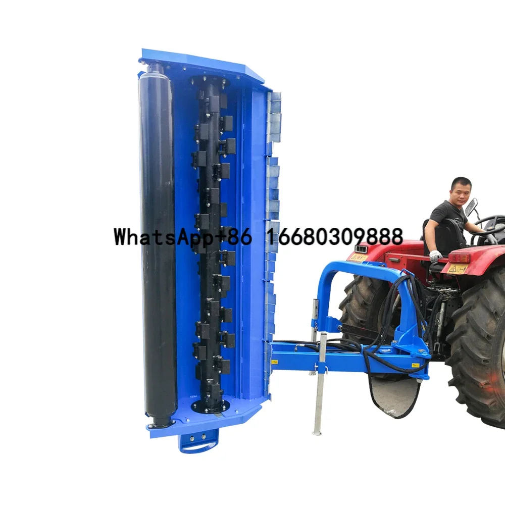 Swing Boom Cutter Skid Steer Lawn Mower Road Side Flail Mower Mulcher For Walking Behind Tractor heavy duty lawn mower