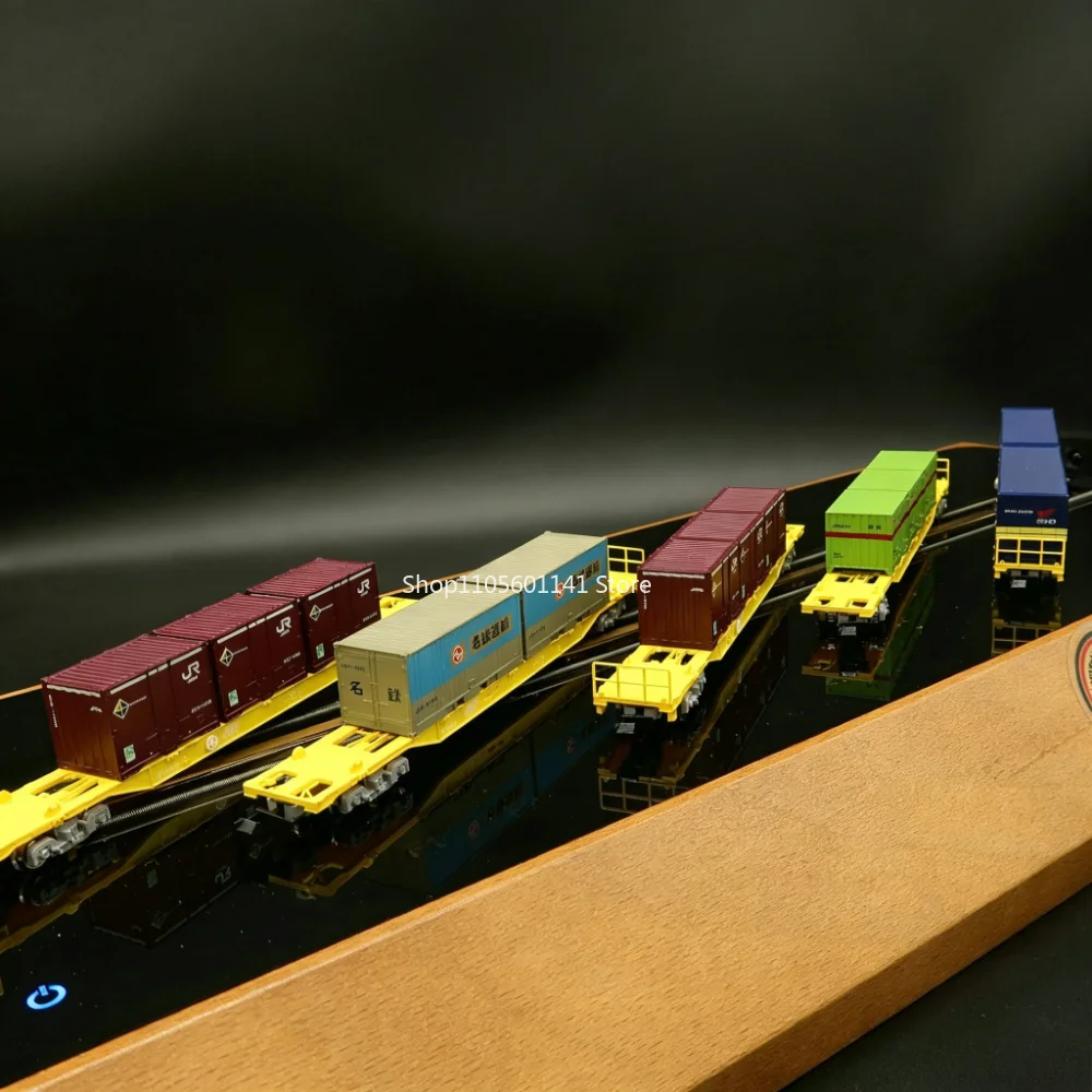N Type TOMIX Train Model Container Five-section 98234 Flatbed Truck Five-section Random Configuration Collection Display
