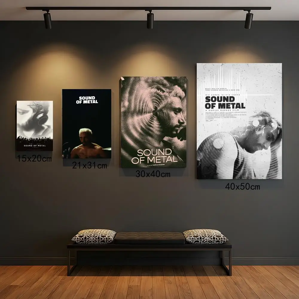 classic movie S-Sound of Metal-L Poster Self Adhesive Wall Decor for Modern Home Cafe Office and Bar