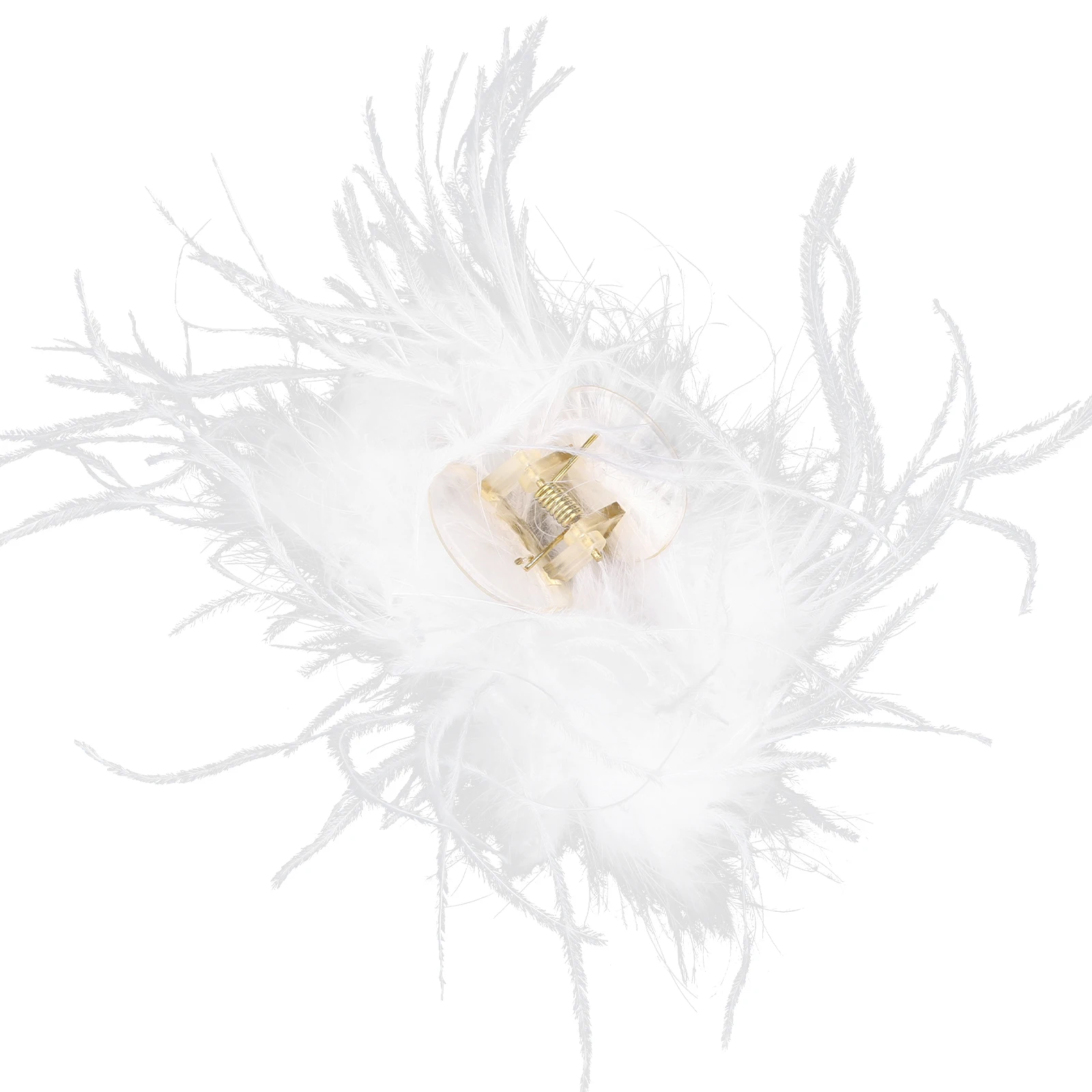 

Hair Decorative Claw Clips Plume Decorative Accessories for Women Girls Stylish Durable Hair Jaw Clips
