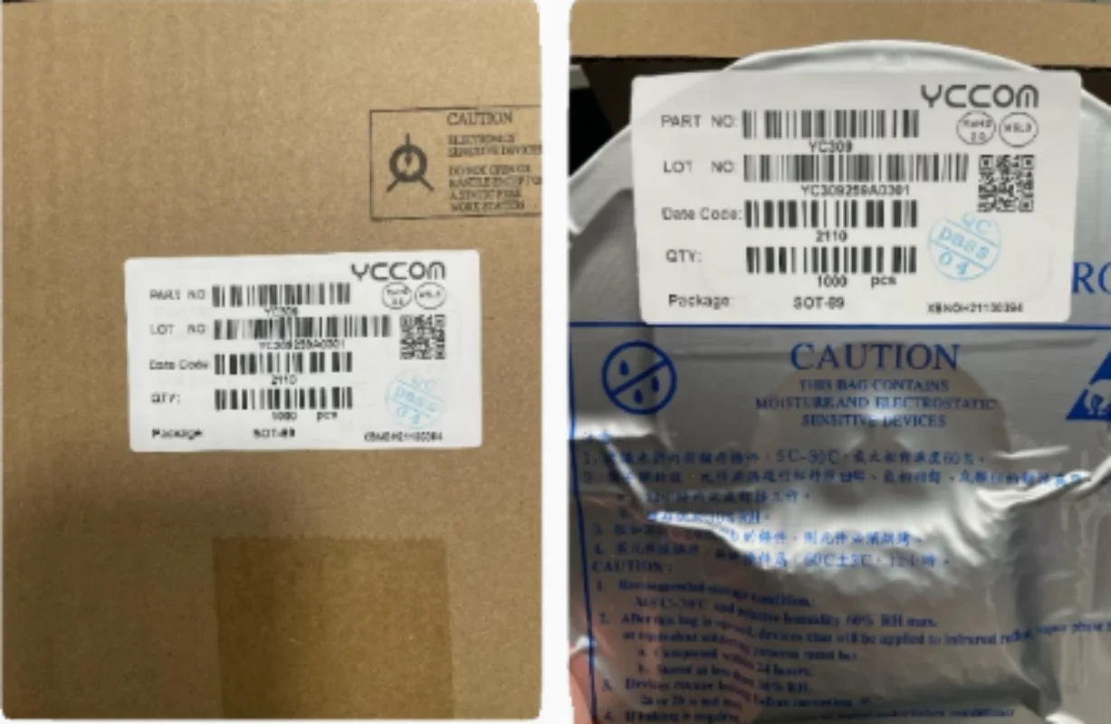 

100pcs YC309 SOT89 20-4000MHz 5V 87mA gain amplifier