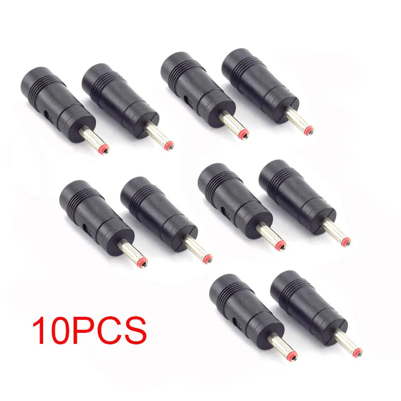 1/5/10 sztuk DC żeński na męski zasilacz DC 5,5x2,1 mm do 3,5x1,35 mm wtyczka złącza kable do laptopa H10 — zdjęcie 3