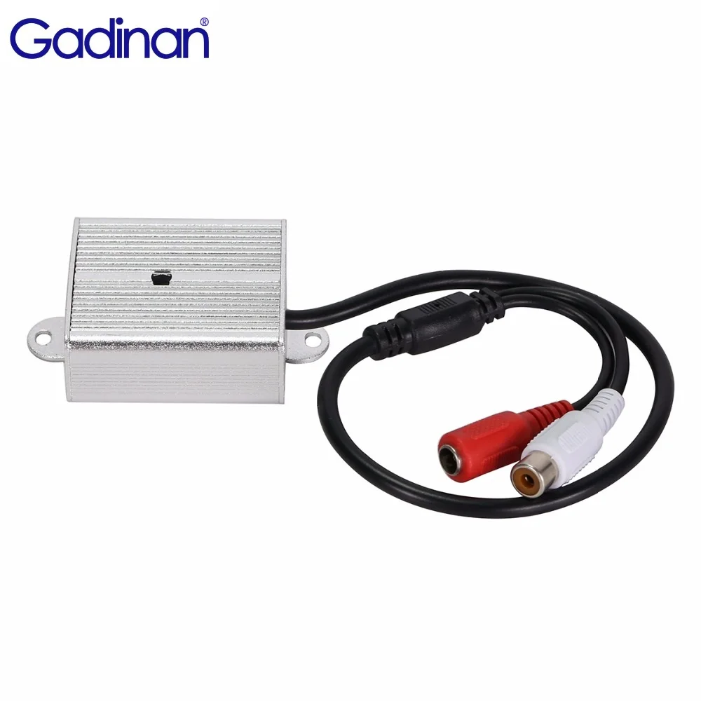 

Gadinan Mini Microphone Pickup Audio Monitoring Adjustable Pick Up Device Metal For Security DVR CCTV Accessories Sound Monitor