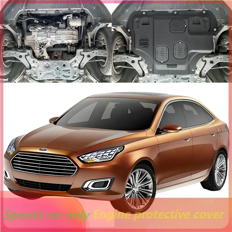 

Высокое качество, черная защита двигателя, брызговик, брызговик, панель брызговика для Ford ESCORT 2015-2021 1,5 л