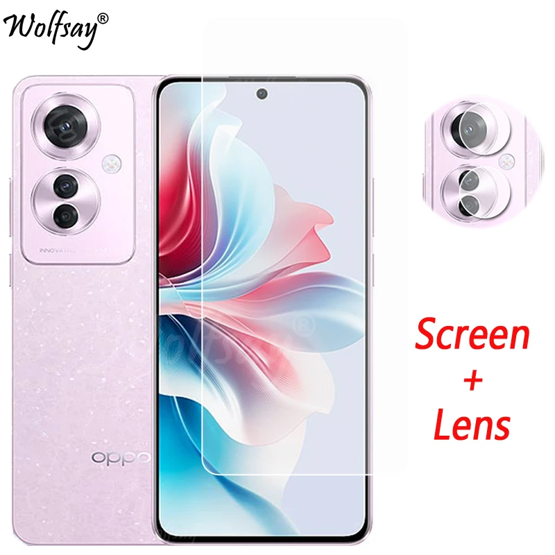 Full Glue Camera Lens Protector For Oppo Reno11 F Screen Protector Tempered Glass Oppo Reno11 F 5G Glass For Oppo Reno 11F Glass