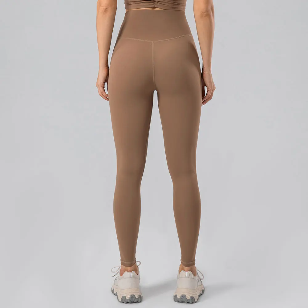 2025 Calças de ioga de cintura alta – Leggings de treino de secagem rápida com estiramento de 4 vias para corrida, ciclismo, academia, fitness