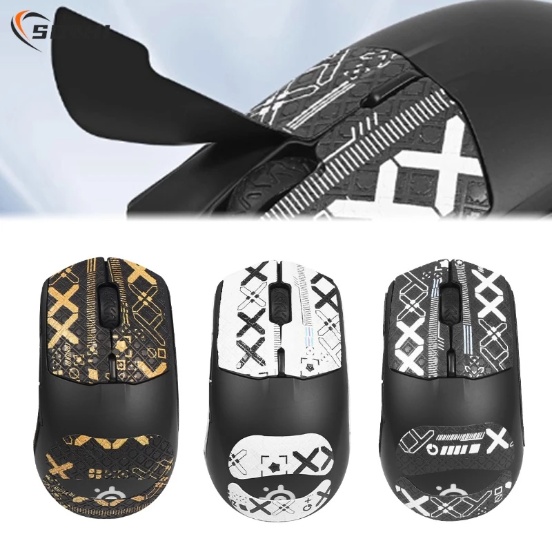 Anti-Slip Mouse Sticker Sweat-Absorbent Wear-Resistant Protective Grip Tape For SteelSeries Rival 3 E-Sport Gaming Accessories