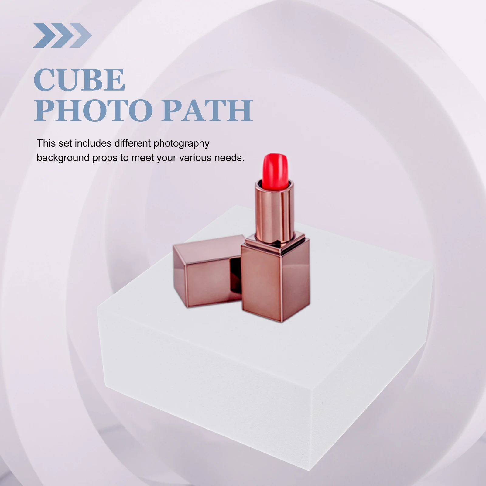 

4pcs Geometric Cube Photo Props for Product Photography Jewelry Shoots Lightweight Foam Photography Props for Indoor