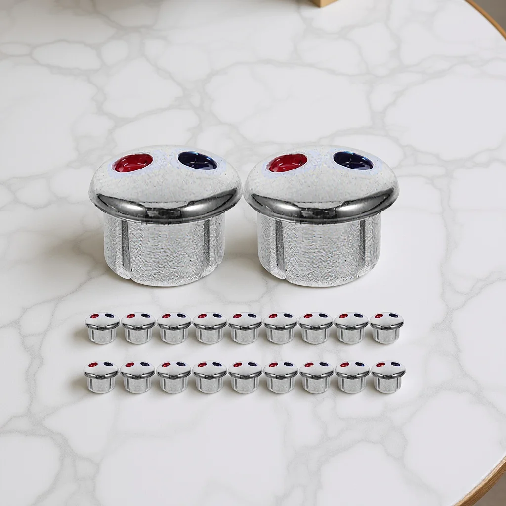 

Bathroom Sink Knobs Replacement for Faucet Handles Hot and Cold Water Control Universal Shower Knob Caps Kitchen Tap Accessories