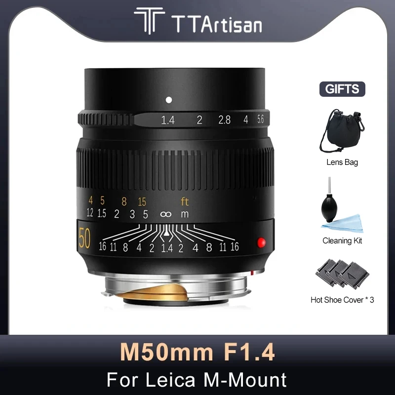 

TTartisan 50mm F1.4 ASPH Lens for Leica M Mount Camera Large Aperture MF Manual Focus Camera Lenes For Leica M1 M2 M3 M4 M5 M6