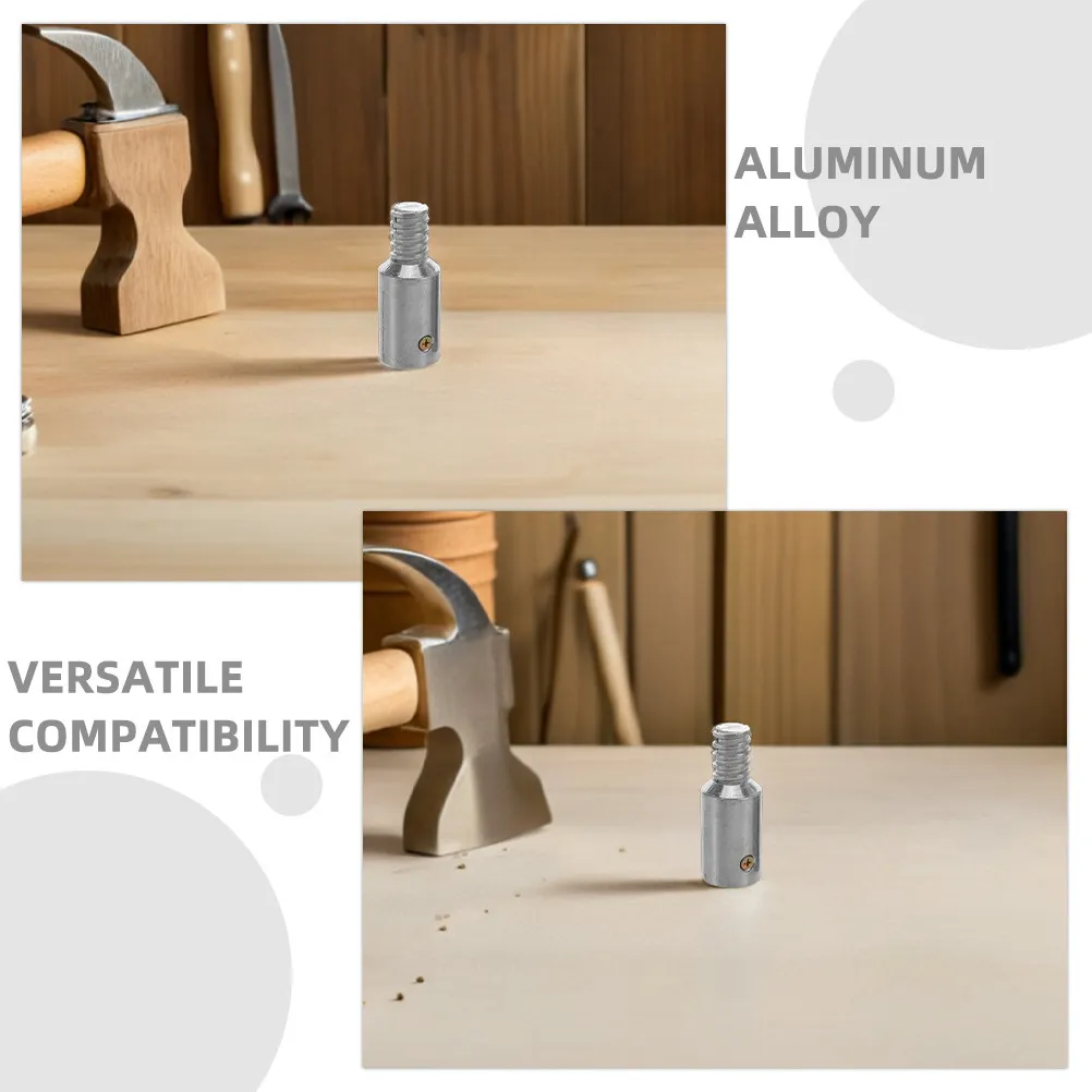 3Pcs Aluminum Alloy Threaded Pole Connector Adapter for Mop Broom Handles 25Mm American Thread Compatible with Iron Aluminum