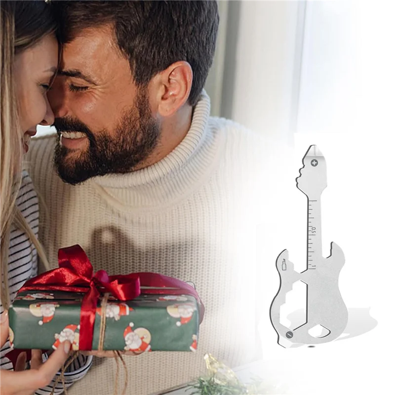 

ELEG-2X 12 In 1 Keychain Multi-Tool, Mini EDC Tool Gear Bottle Opener Screwdriver For Camping Survival