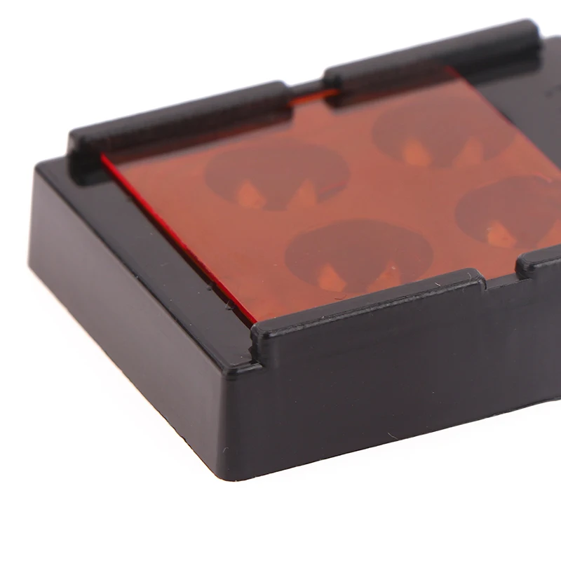 1PC Dental Veneer Storage Box Teeth Patch Shading Light Box 4 Holes Membrane Tooth Denture Retainer Molar Box