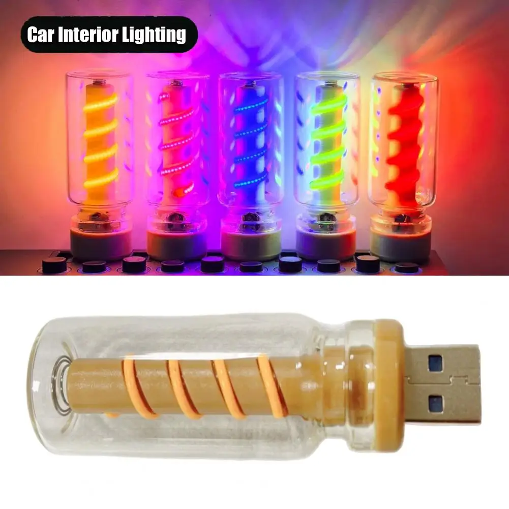 Universal USB LED Car Light Touch Dimmable Multiple Lighting Modes Plug-Play Mini Car Interior Lamp Decoration